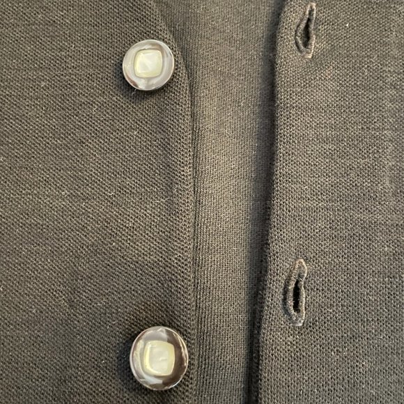 Vintage Light Black Wool Cardigan - Picture 4 of 6